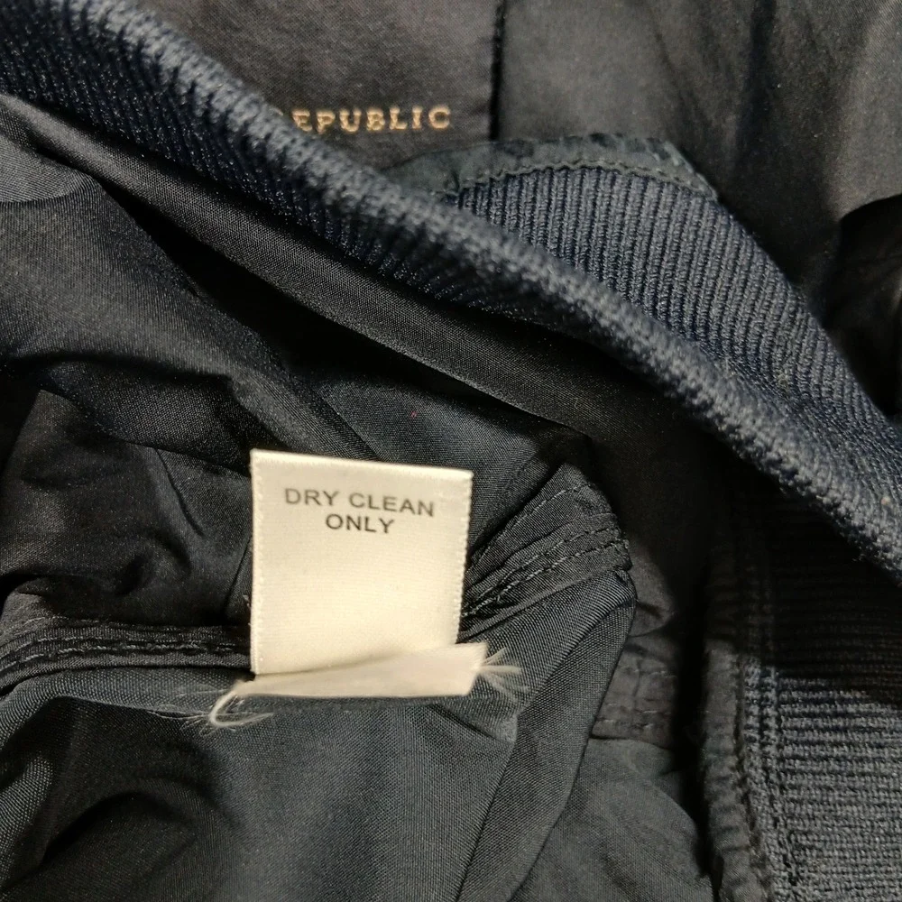 Banana Republic Men's Navy Bomber Jacket S Zip‎ Front Lightweight